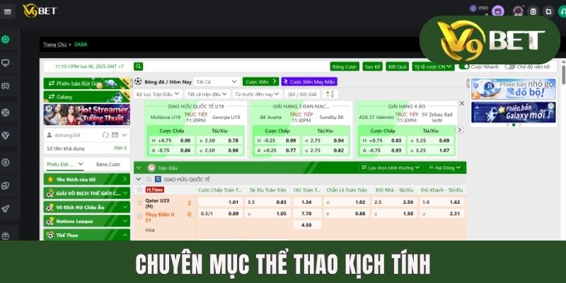Chuyên mục thể thao kịch tính