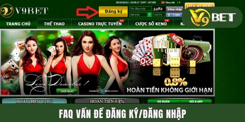 FAQ vấn đề đăng ký/đăng nhập
