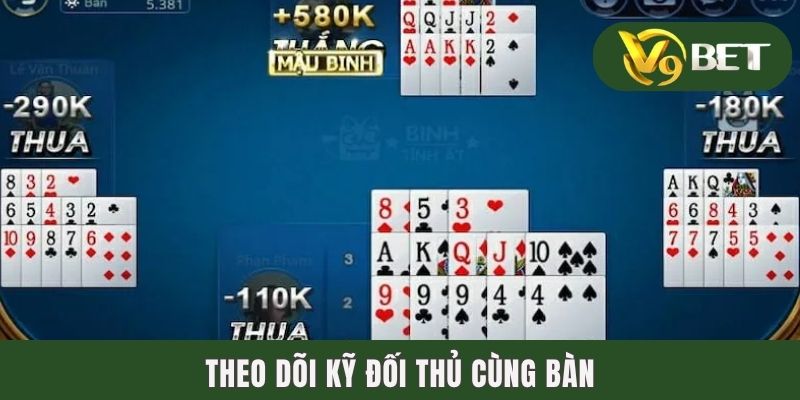 Cách Chơi Mậu Binh | Tổng Hợp Quy Tắc & 2 Mẹo Hay Từ Cao Thủ 4 Theo dõi kỹ đối thủ cùng bàn